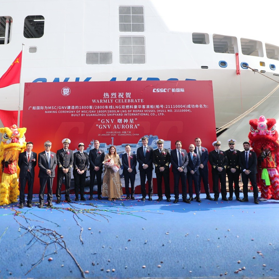 Nave GNV Aurora di ALINAVI in navigazione verso il Marocco